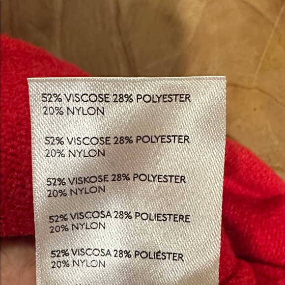 Holiday red Anthropologie sweater, like new - Picture 5 of 5